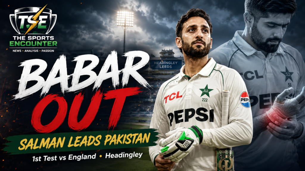 Salman Ali Agha prepares to lead Pakistan at Headingley after Babar Azam is ruled out of the first Test against England with a hand injury.