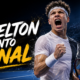 Ben Shelton in action during his 2026 National Bank Open semifinal victory over Learner Tien in Montreal.