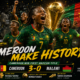 Cameroon players celebrate their historic 3-0 victory over Malawi in the WAFCON 2026 final in Rabat, securing the nation’s first Women’s Africa Cup of Nations title.