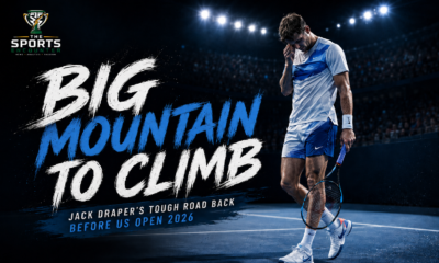Jack Draper looks dejected during his injury-hit comeback as the former world No. 4 faces a difficult climb before the US Open 2026.
