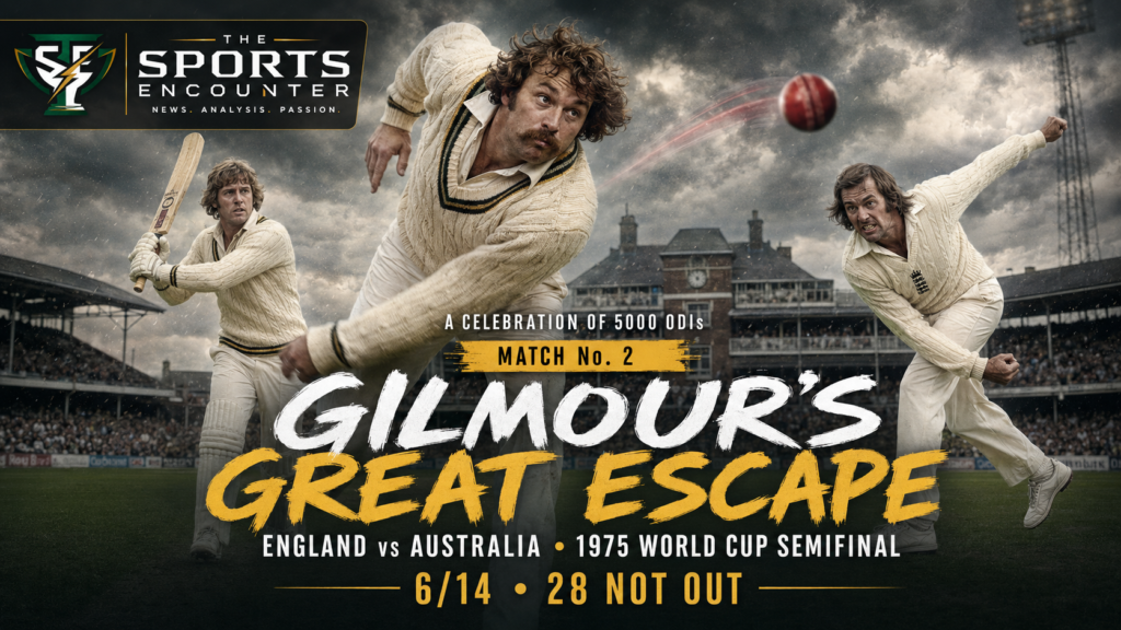 A Celebration of 5000 ODIs Match Number 2: Gary Gilmour Rescues Australia From the Edge Against England