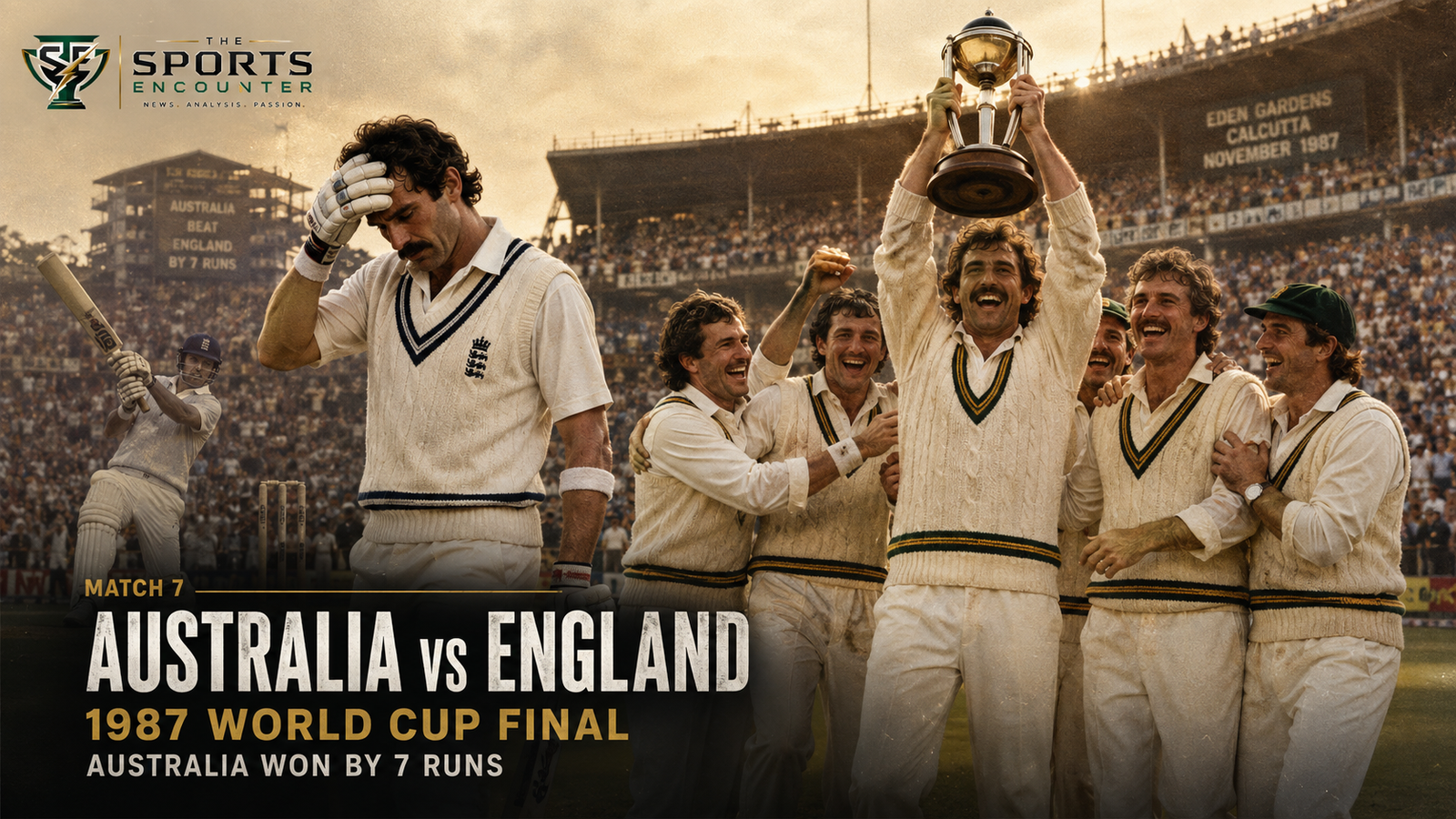 A Celebration of 5000 ODIs Match 7: Australia Punish Gatting’s Reverse Sweep to Win the 1987 World Cup Final