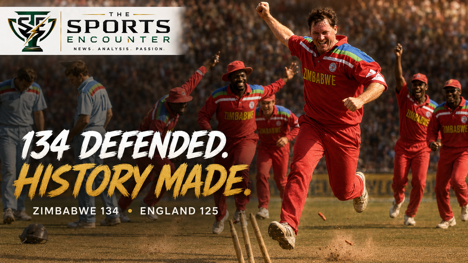 A Celebration of 5000 ODIs Match 10: Eddo Brandes Defends 134 and Leaves England Stunned