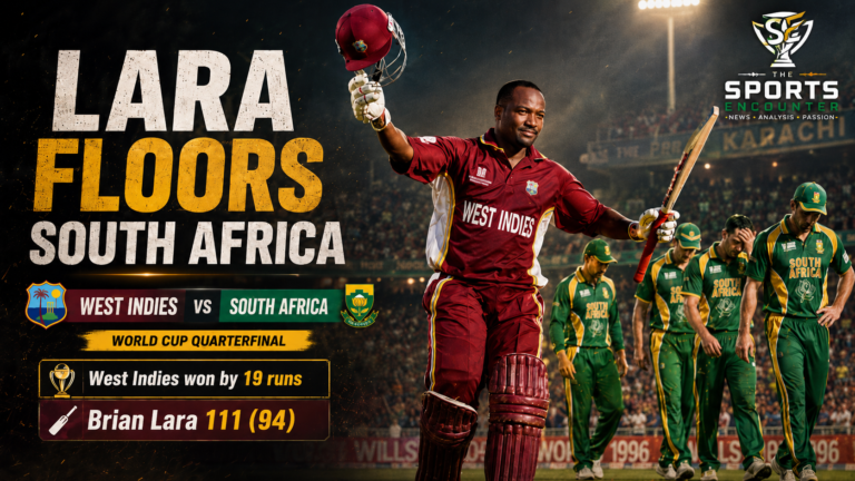 A Celebration of 5000 ODIs Match 13: Lara Turns South Africa’s Perfect Run Into a Karachi Exit