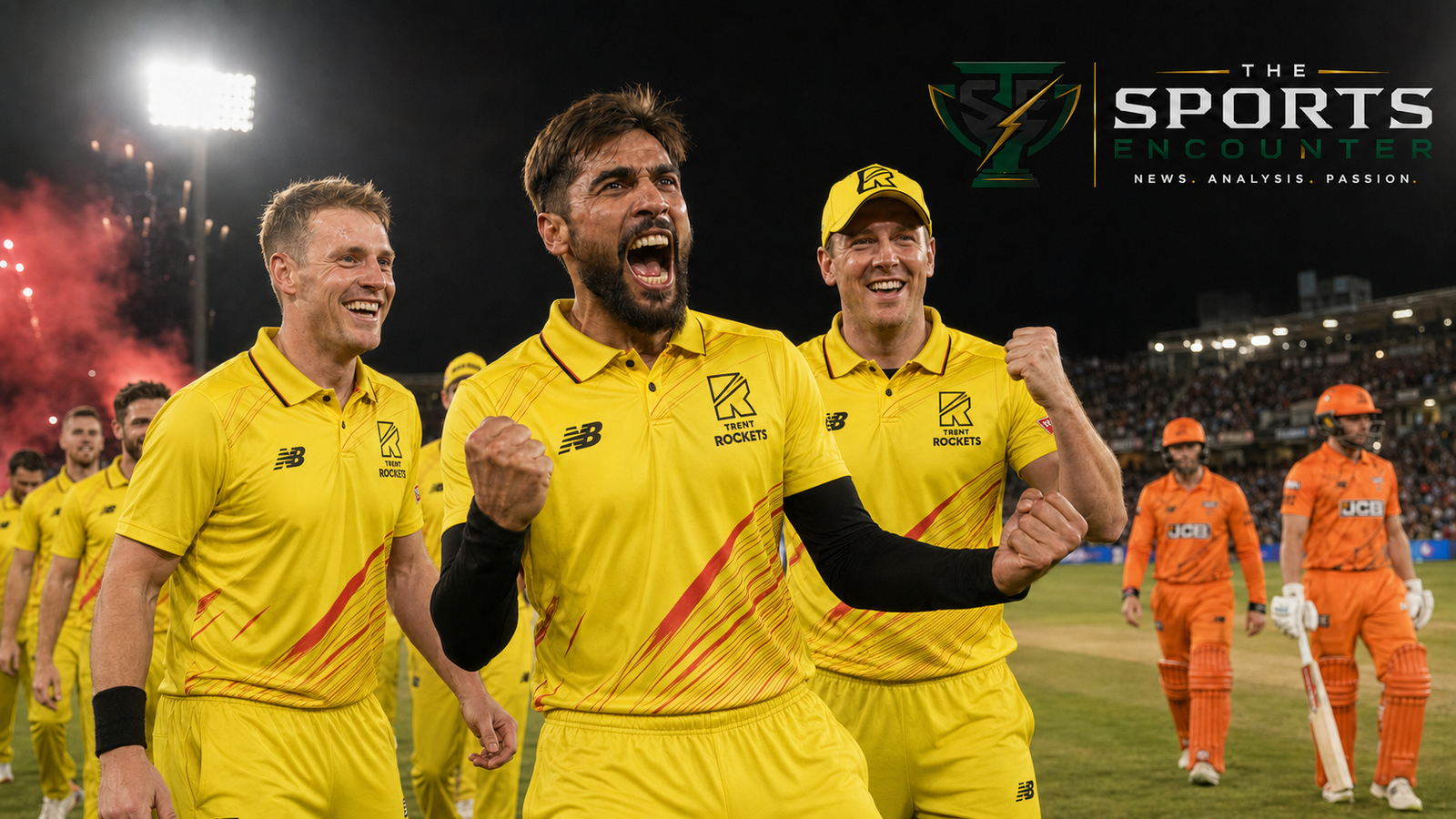 Amir Holds His Nerve as Trent Rockets Deny Sunrisers Leeds at Trent Bridge