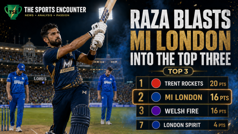 Raza’s Late Power Carries MI London Through Lord’s Chase