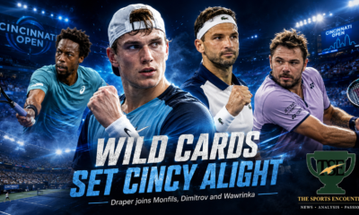 Jack Draper, Gael Monfils, Grigor Dimitrov and Stan Wawrinka featured together after receiving Cincinnati Open main-draw wild cards.