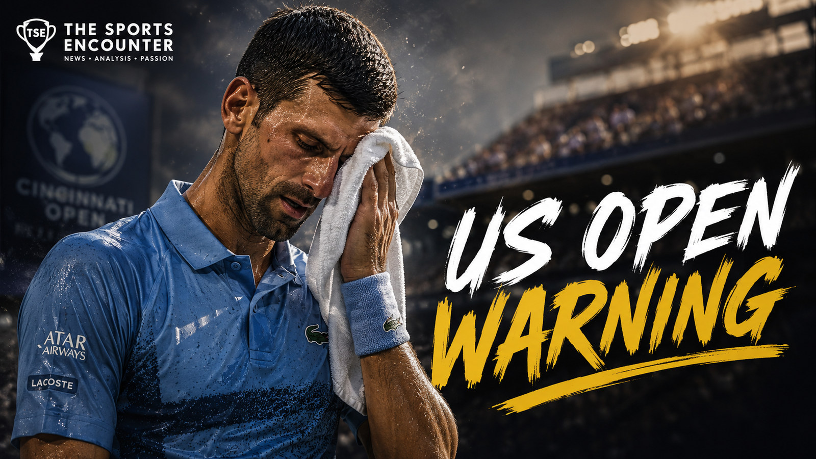 Novak Djokovic struggles with the heat during his Cincinnati Open defeat to Thiago Tirante ahead of the 2026 US Open.