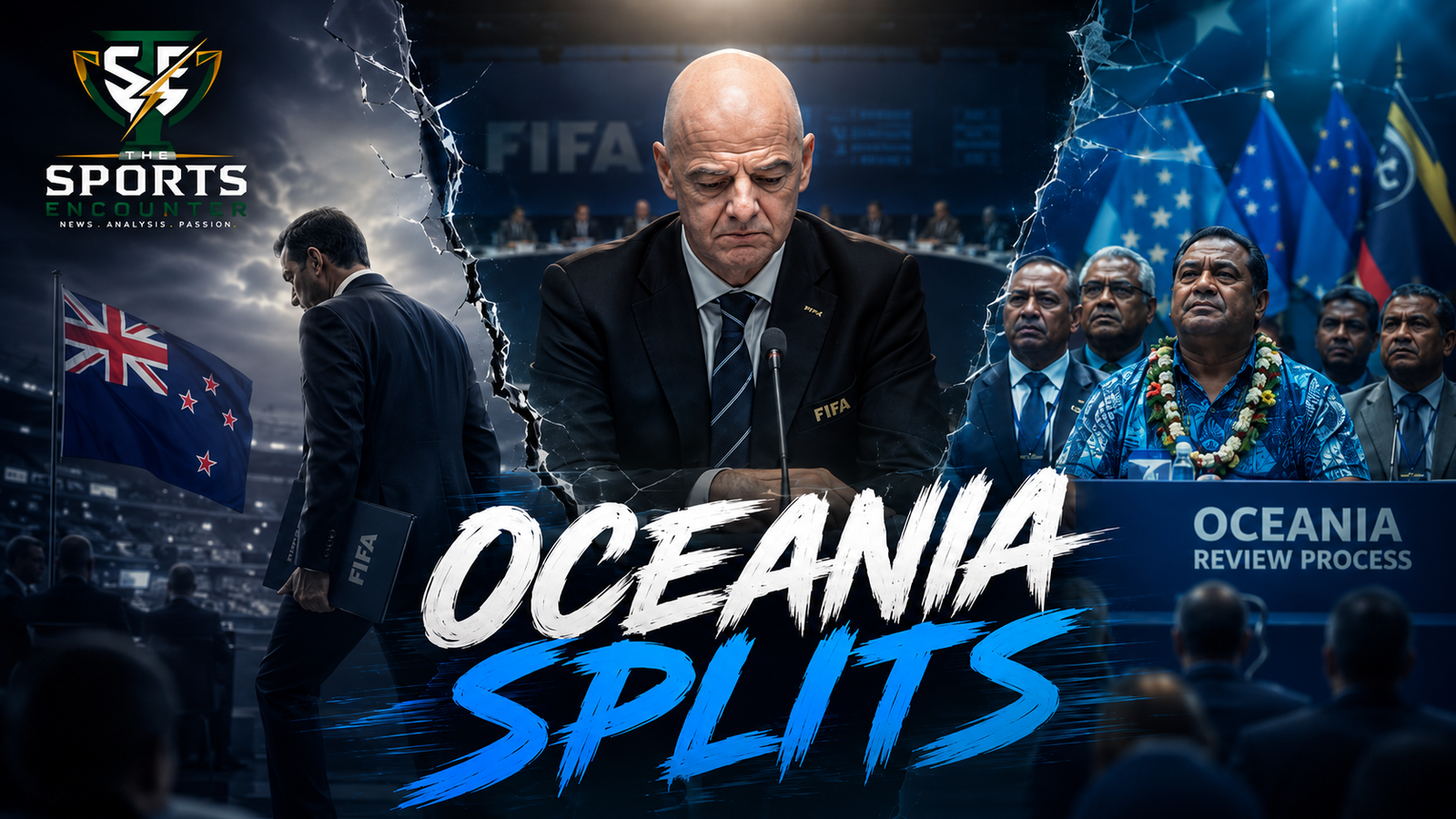 Gianni Infantino stands at the center of a widening FIFA leadership crisis as New Zealand withdraws support and divisions emerge across Oceania.