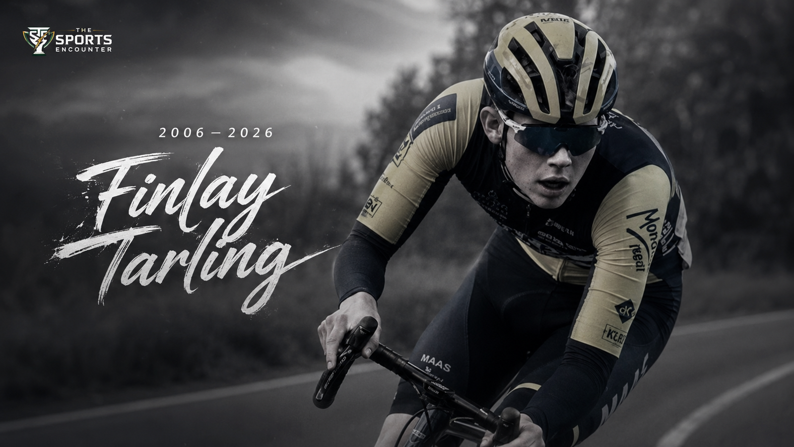 Finlay Tarling is honored in a somber cycling tribute after the 19-year-old British rider died following a serious accident during Stage 8 of the Volta a Portugal.