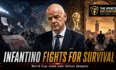 Gianni Infantino stands under pressure as FIFA officials hold crisis talks in Morocco following the rejected World Cup commercial stake sale proposal.
