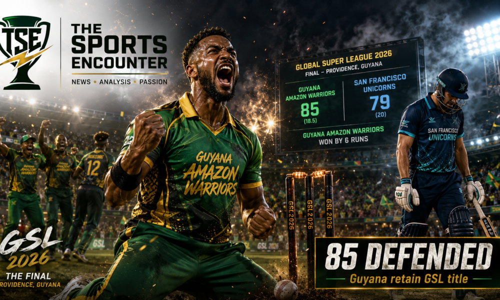 Global Super League, Guyana Amazon Warriors, San Francisco Unicorns, Dwaine Pretorius, Mohammad Nabi, Matthew Forde, Oliver Peake, GSL 2026, Providence Stadium, Cricket Final