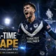 Harry Sawyer celebrates after scoring the extra-time winner for Melbourne Victory against APIA Leichhardt in the Hahn Australia Cup 2026 quarterfinal.