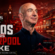 Jeff Bezos stands against a dramatic Anfield backdrop with financial market graphics, illustrating reports that he is part of a consortium nearing a major minority investment in Liverpool while Fenway Sports Group retains control.