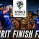 Liam Livingstone and Dewald Brevis celebrate London Spirit’s seven-wicket win over Birmingham Phoenix at Lord’s, with the “Spirit Finish Fast” graphic highlighting their rapid 163-run chase in The Hundred 2026.