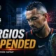 Nick Kyrgios pictured in a dramatic tennis graphic after his provisional suspension for testing positive for cocaine, with visual references to the ITIA anti-doping case and his troubled career crossroads.