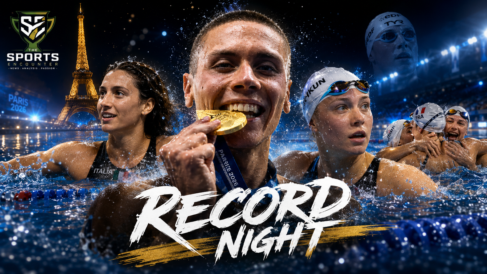 David Popovici, Simona Quadarella and Evgeniia Chikunova headline a record-breaking Paris 2026 European Aquatics Championships finals session with gold medals and championship records.