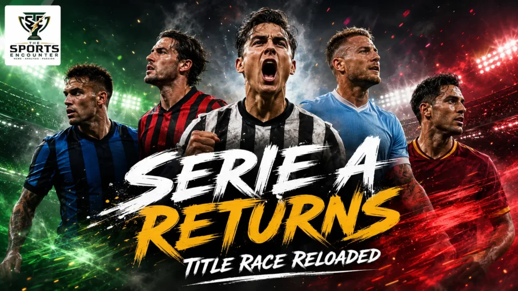 Serie A 2026-27 curtain raiser featuring leading players and clubs including Inter, Napoli, AC Milan, Juventus and Roma ahead of the new Italian league season.