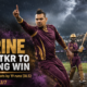 Sunil Narine celebrates during Trinbago Knight Riders’ rain-affected CPL 2026 win over St Kitts and Nevis Patriots, with stormy stadium conditions highlighting his match-winning 3/7 spell.