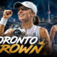 Iga Swiatek celebrates after defeating Elena Rybakina 6-2, 6-3 to win the 2026 National Bank Open women’s singles title in Toronto.
