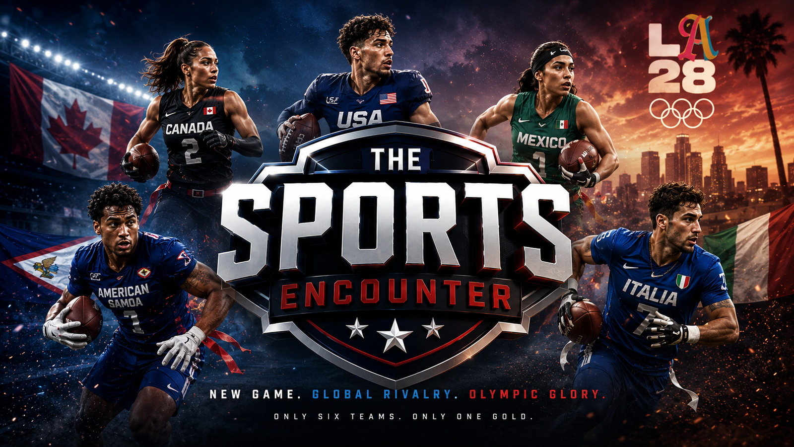 International flag football contenders facing Team USA on the road to Los Angeles 2028 after the 2026 World Championships in Düsseldorf.