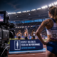 Broadcast camera filming female athletes on the track at the 2026 European Athletics Championships in Birmingham, illustrating new guidelines for respectful, performance-focused coverage of women’s sport.