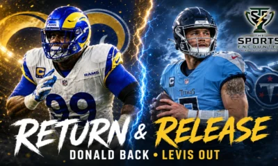 Aaron Donald returns to the Los Angeles Rams as former Tennessee Titans quarterback Will Levis enters NFL free agency after clearing waivers.