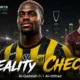 George Ilenikhena and Tijjani Reijnders featured in a Saudi Pro League match graphic after Al-Ittihad beat Al-Qadsiah 1-0.