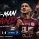 Al-Faisaly and Al Fateh players in action during their 1-1 Saudi Pro League draw, with 10-man Al-Faisaly holding on for their first point of the season.
