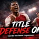 Arsenal players celebrate during their 3-0 Premier League victory over Coventry City as the defending champions open the 2026-27 season with a dominant win.