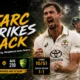 Mitchell Starc celebrates during Australia’s innings-and-51-run win over Bangladesh in the second Test at Mackay as the two-match series ends in a historic 1-1 draw.