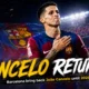 João Cancelo in a cinematic Barcelona setting after completing a permanent return to the club on a contract running until June 2029.
