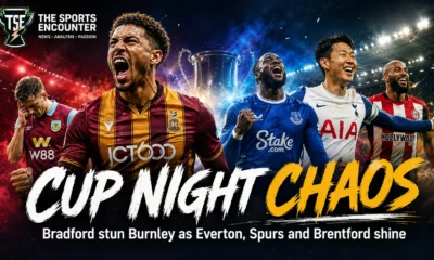 Bradford City celebrate their Carabao Cup upset over Burnley alongside scenes from Everton, Tottenham and Brentford’s emphatic Round Two victories.