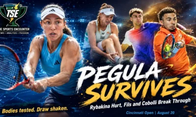 Jessica Pegula, Elena Rybakina, Arthur Fils and Flavio Cobolli representing the key storylines from the Cincinnati Open August 20, 2026 quarterfinal action.