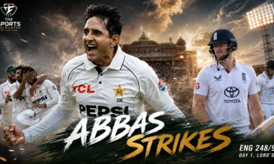 Mohammad Abbas leads Pakistan’s bowling fightback as England reach 248 for 9 on Day 1 of the second Test at Lord’s.