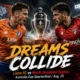 Lions FC and North Sunshine Eagles players in a cinematic Australia Cup 2026 quarterfinal setting ahead of their August 25 clash at Luxury Paints Stadium.