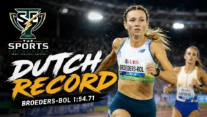 Femke Broeders-Bol races to a Dutch national record of 1:54.71 in the women’s 800m at the Zurich Diamond League.