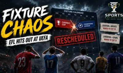 Liverpool, Everton, Wolves, Tottenham and Portsmouth are caught in a fixture scheduling dispute after UEFA’s Champions League calendar forces multiple English domestic matches to move.