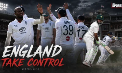 England dominate Pakistan on Day 2 of the second Test at Lord’s after bowling the visitors out for 110 and taking a 261-run lead.