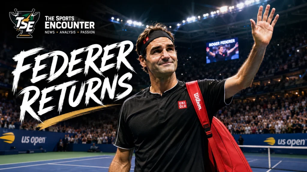 Roger Federer returns to Arthur Ashe Stadium at the 2026 US Open for a special exhibition alongside Andy Roddick, Andre Agassi and John McEnroe.