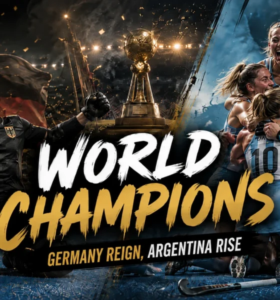 Germany celebrate winning the men’s FIH Hockey World Cup 2026 while Argentina are crowned women’s champions after defeating the Netherlands in a dramatic shootout.