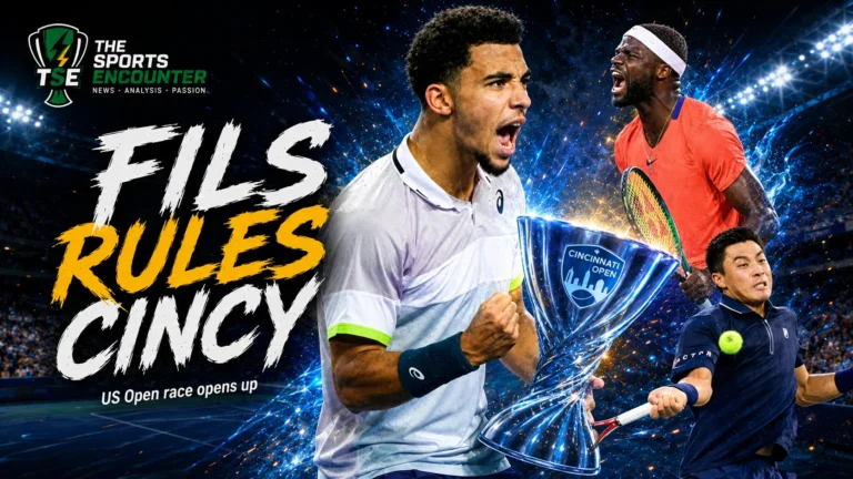 Arthur Fils celebrates winning the Cincinnati Open 2026 men’s title alongside Frances Tiafoe, Brandon Nakashima and other leading US Open contenders.