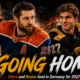 Leon Draisaitl and JJ Peterka featured in a cinematic Germany-themed NHL Global Series visual ahead of Edmonton Oilers games in Cologne and Boston Bruins games in Munich.