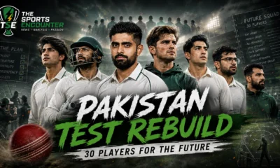 Pakistan cricket prospects and senior players representing the country’s future Test plans, highlighting PCB’s options to rebuild the red-ball squad after the England series.