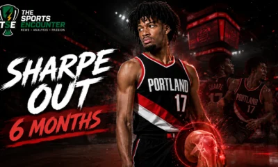 Shaedon Sharpe sidelined by a right knee injury as Portland turns to Ja Morant, Damian Lillard, Jrue Holiday and Scoot Henderson for the 2026-27 NBA season.