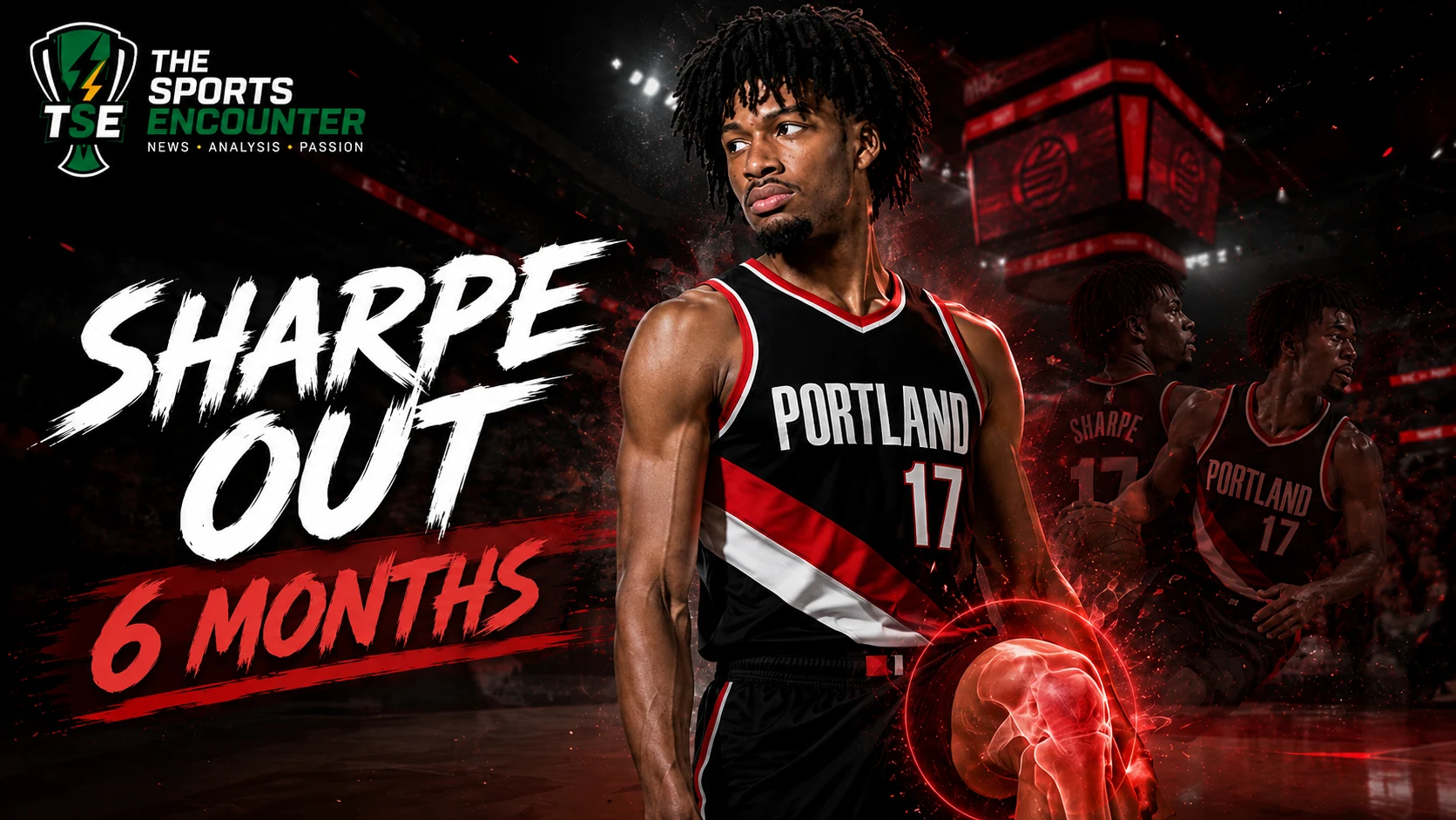 Shaedon Sharpe sidelined by a right knee injury as Portland turns to Ja Morant, Damian Lillard, Jrue Holiday and Scoot Henderson for the 2026-27 NBA season.