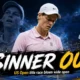 Jannik Sinner in a cinematic US Open setting after withdrawing from the 2026 tournament with a persistent right knee injury.