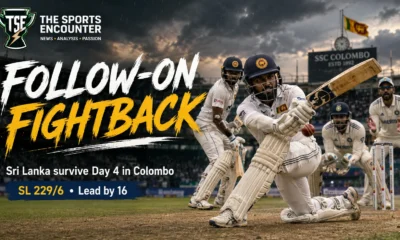 Pasindu Sooriyabandara leads Sri Lanka’s fightback against India during Day 4 of the second Test at the Sinhalese Sports Club Ground in Colombo.