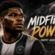 Thomas Partey pictured in a football stadium graphic marking his move to Saudi Pro League club Al-Shabab on a one-year contract.