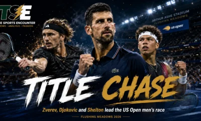 Alexander Zverev, Novak Djokovic and Ben Shelton featured as leading US Open 2026 men’s title contenders after Jannik Sinner’s withdrawal reshaped the draw.